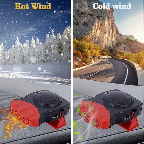 HEIZLUFTER 12V CAR HEATER AND WINDOW DEFROSTER 4