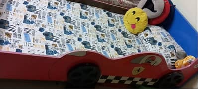 Kid's Used Car Bed for Sale (without Mattress or Pillows etc. )