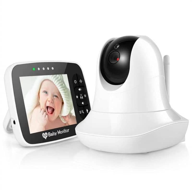 RECHARGEABLE HD VIDEO BABY MONITOR WITH WIDE ANGLE 360° VIEWING 0