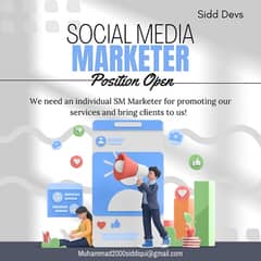 Need SMM Marketer for web development services
