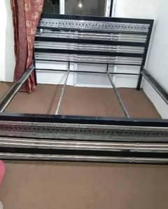 iron double bed with mattress in lalukhet ma h 03112332537