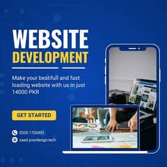 web site development in just 14000 pkr