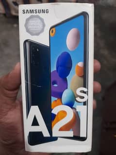 SAMSUNG A21/S Mobile 4/64 GB with complete Box no open 03126566218