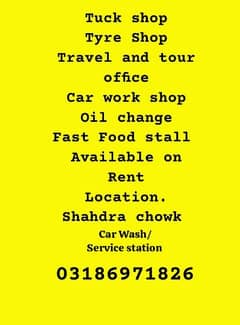 Workshop/ oil change/ Car wash