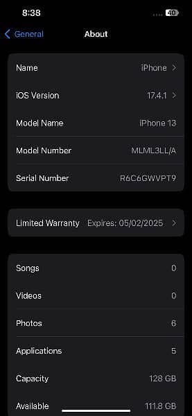 IPhone 13 JV | 128 GB | 100% | Apple Warranty | Midnight Blue 4
