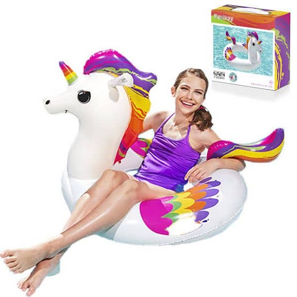 Bestway - Fantasy Unicorn Swim Tube (47"x36")03020062817 1