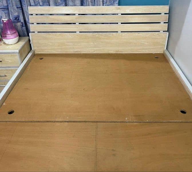 Wooden Bed fixed price non negotiable 3