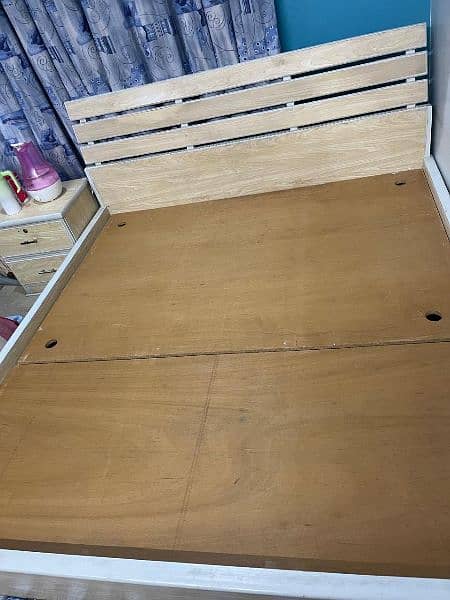 Wooden Bed fixed price non negotiable 4