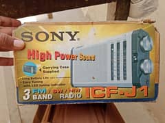 Sony 3 Band Radio ICF-J1 1st Version