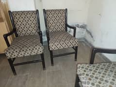 pure shesham wooden 4 chair set 2 shesham Poshish sofas and dewan