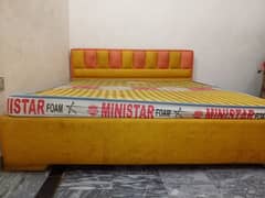 beautiful bed with medicated matress