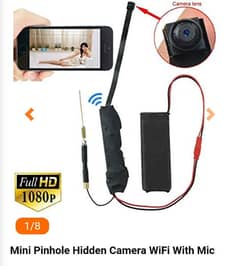 Mini Pinhole Hidden Camera WiFi With Mic