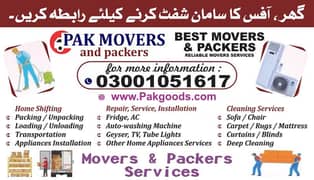 moving and shifting company for house in karachi and Malir cantt