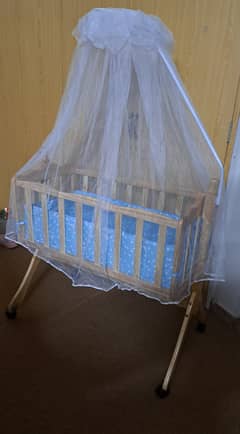 Wooden Baby Cot swing for sale