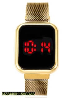LED display digital watch with magnetic strap , free delivery charges