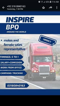 male and female sales representative