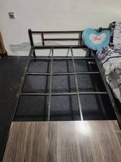 2 single iron bed for sale