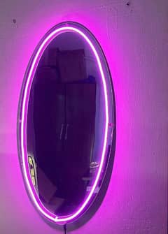 Pink /Golden Neon Acrylic mirror for Room Walls