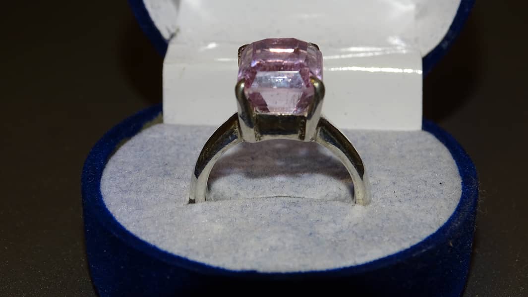 Kunzite Women's Silver Ring 2