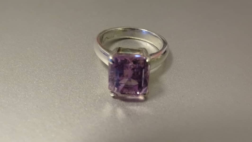 Kunzite Women's Silver Ring 3