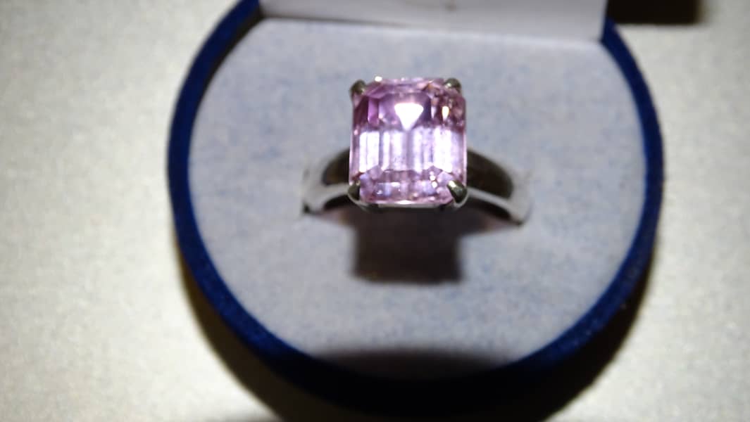 Kunzite Women's Silver Ring 5