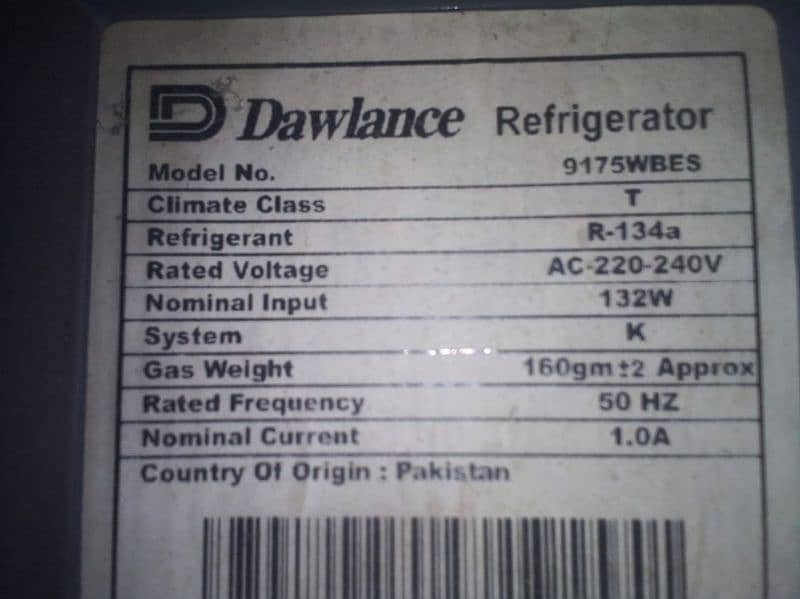 Dawlance Refrigerator New condition 5