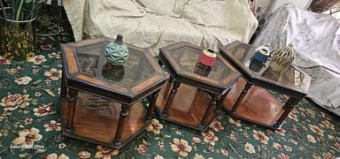 Set of 3,,,Wooden tables,  Scratchless,  Awesome