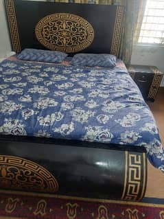 Double bed along with 2 No side table and Dressing