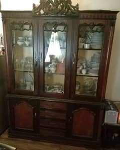 Beautiful and Antique Showcase for storing dinner sets