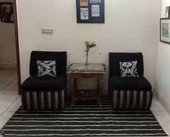 black and white sofa set is available only Rs 36k