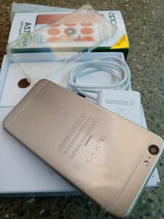 OPPO A57 with box and data cable