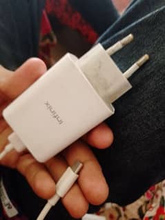 33W Infinix original adapter and cable