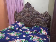 Chinot Wooden Bed with Mattress 0