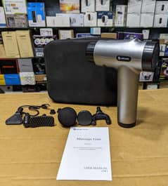 AERLANG Portable Handheld Percussion Massager Gun with 6 Massage Heads