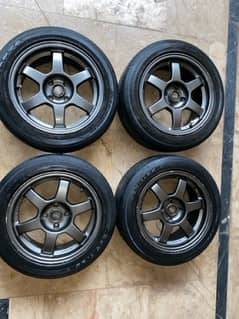 15 inch japani rim with low profile tire