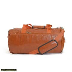 Zorro synthetic leather duffle bag brown