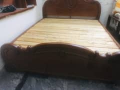 wood bed Double  Bed
