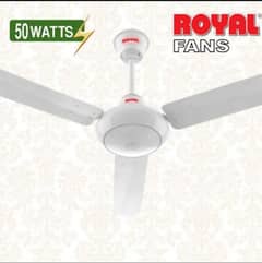 Royal Ceiling Fan 56" 50 Watts Model White Colour Pure Copper