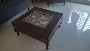 centre table with 2 side tables