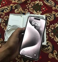 i phone 15 pro max 256/ gb fracture unlock sime time 4 month available