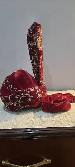 wedding turban 1 time used, full new condition