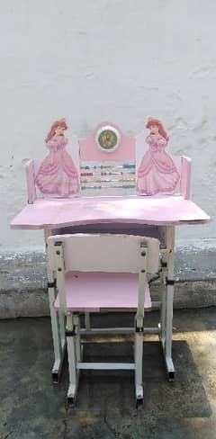 study table for girl with adjustable chair