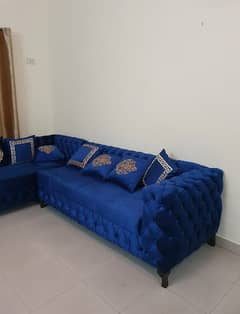 L shaped sofa for sale with 2 sethis