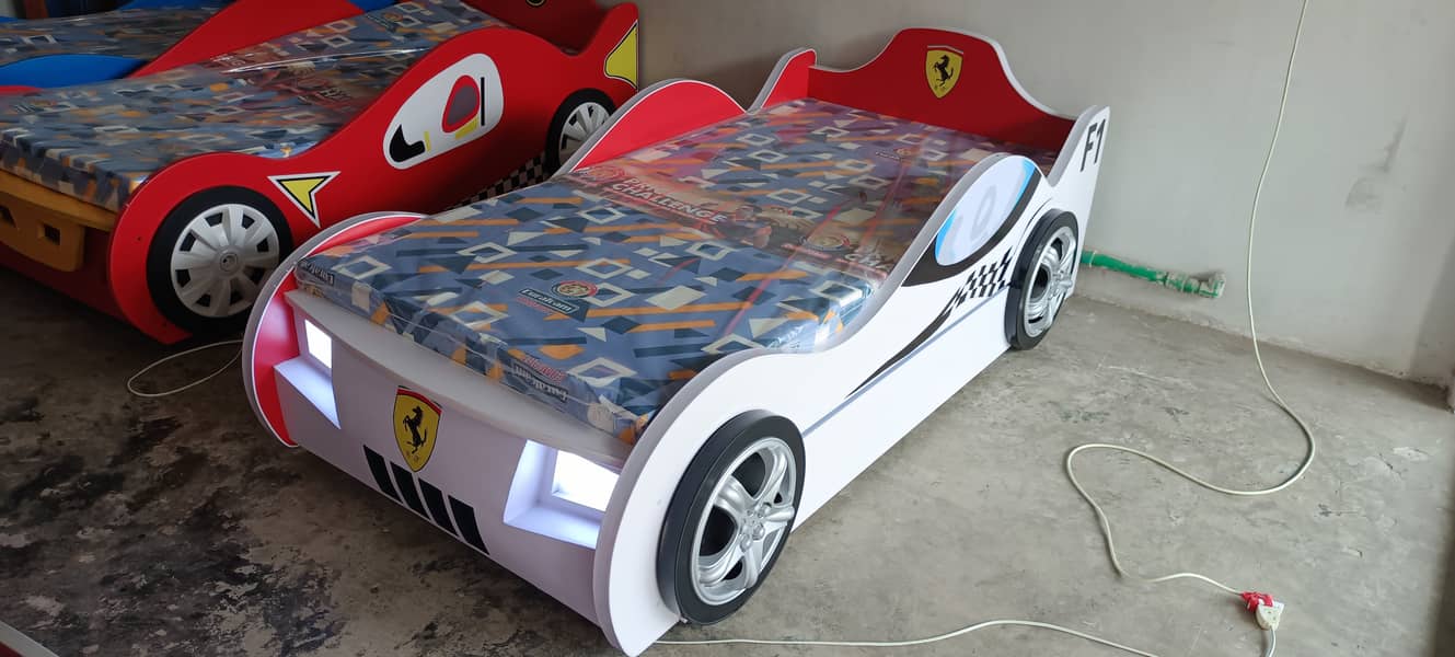 New Style Kids Single Car Bed for Boys Sale in Pakistan 1