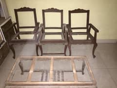 4 chair structure & 1 Tabell structure only