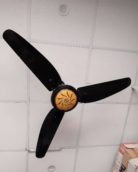 AC DC Inverter Ceiling Fan 56" Black 1