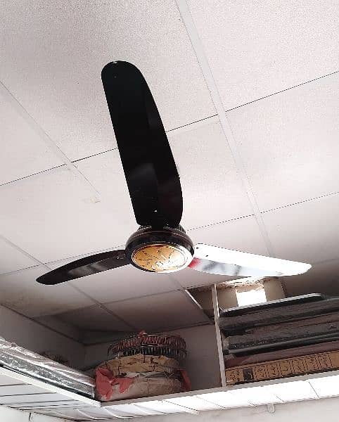 AC DC Inverter Ceiling Fan 56" Black 9