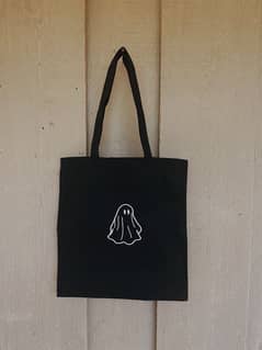 Hand Painted Tote Bag - Boo Tote