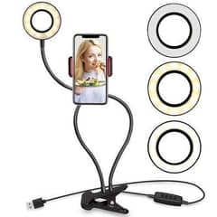 Professional Live Stream Ring Light And Phone Holder