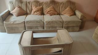 7seater sofa set with table